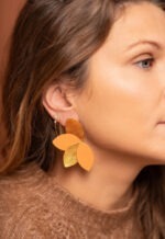 Boucles d'oreilles Héméra Orange alméa taille M