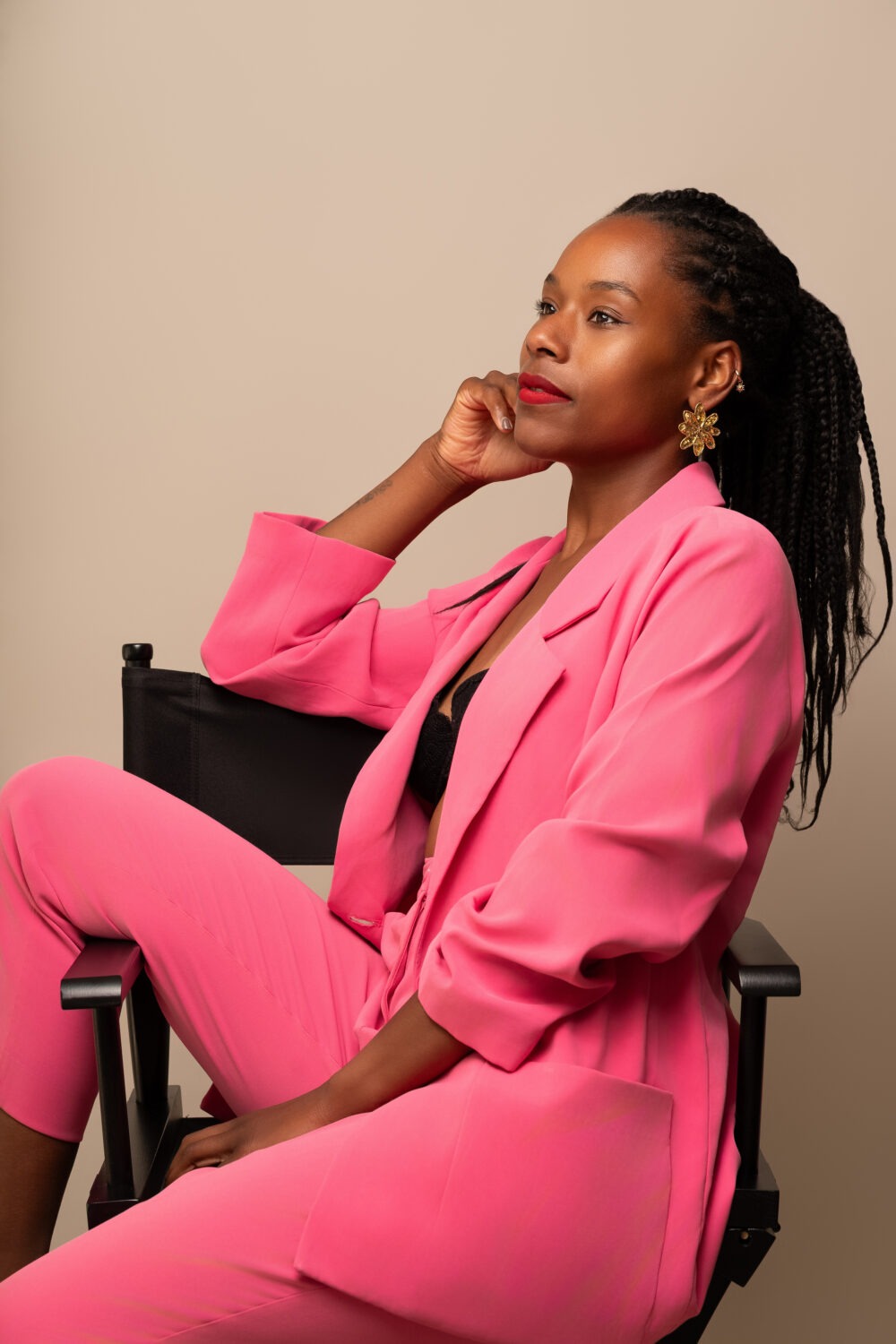 Boucles d'oreilles fleurs - atelier alméa or