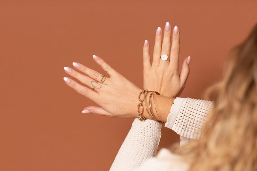 Bague marguerite nacre atelier alméa