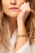 bracelet liora plaqué or atelier alméa