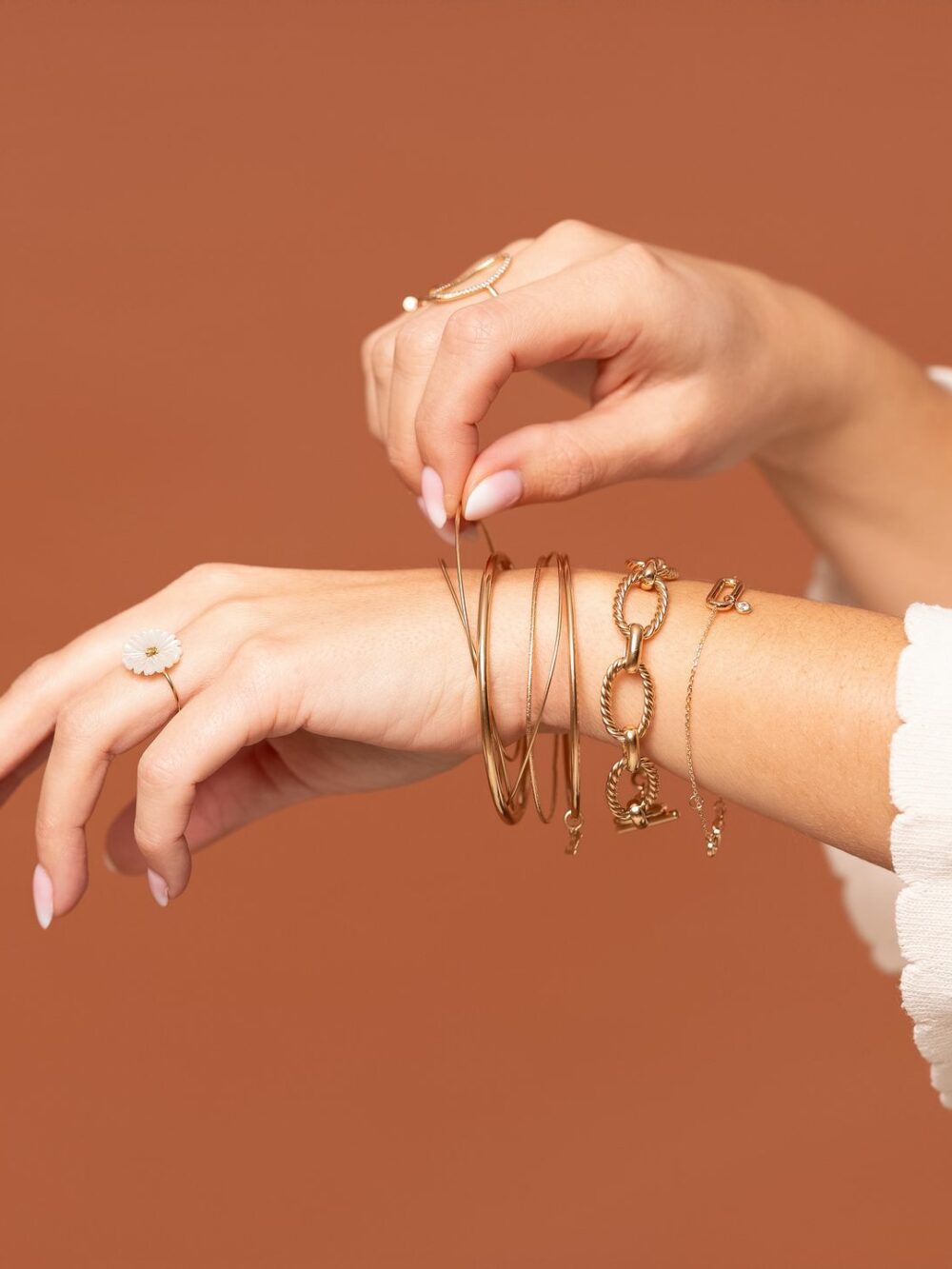 bracelet liora plaqué or atelier alméa