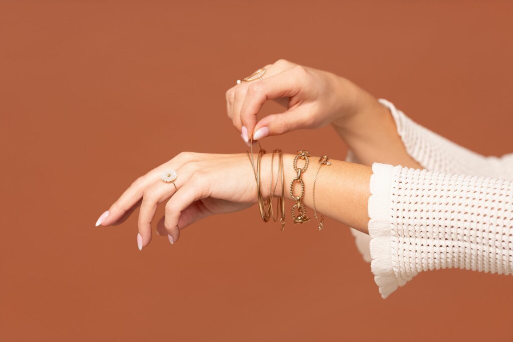 bracelet liora plaqué or atelier alméa